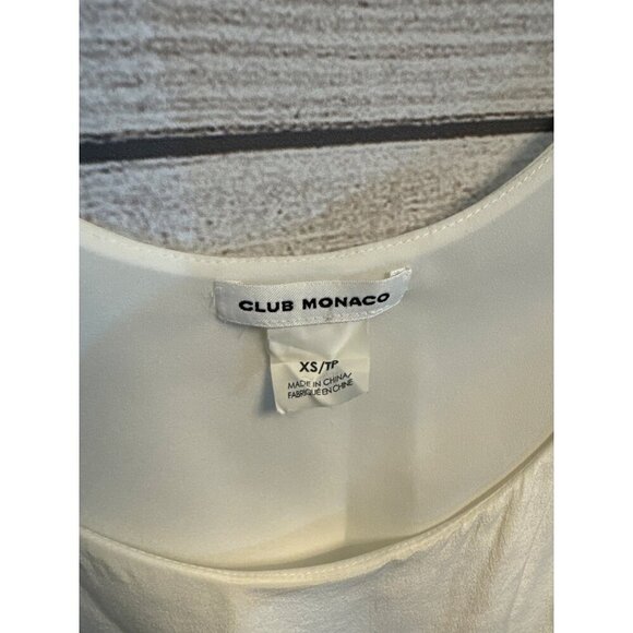 Club Monaco Ivory Sleeveless Tank top XS - Picture 2 of 3